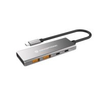 Conceptronic HUBBIES15G interface hub USB 3.2 Gen 2 (3.1 Gen 2) Type-C 10000 Mbit/s Grey