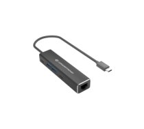 Conceptronic ABBY13B Gigabit Ethernet USB 3.2 Gen 1 Adapter with USB Hub, GbE, USB-A x 2, USB-C x 2