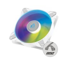 ARCTIC P12 PWM PST A-RGB 0dB - Semi-Passive 120 mm Fan with Digital A-RGB in white