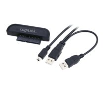 LogiLink AU0011 cable interface/gender adapter USB SATA Black