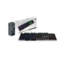 MSI Vigor GK50 Elite BW US tastatūra USB QWERTY Amerikāņu angļu valoda Melns