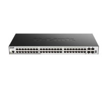 D-Link DGS-1510-52X tīkla pārslēgs Vadīts L3 Gigabit Ethernet (10/100/1000) 1U Melns