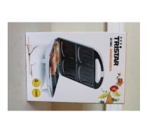 SALE OUT.  | Tristar | Sandwich maker XL | SA-3065 | 1300 W | Number of plates 1 | Number of pastry 4 | White | DAMAGED PACKAGING, SCRATCHED ON BACK SA-3065SO