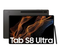 Samsung Galaxy Tab S8 Ultra SM-X906B 5G 128 GB 37,1 cm (14.6") 8 GB Wi-Fi 6 (802.11ax) Pelēks