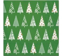 [Z] SALVETES 33X33 TRIANGLE TREES GREEN, Paw Decor Collection PL11SDL097106