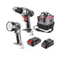 Graphite cordless tool set drill/driver, flashlight, bag, Energy+ 18V battery and charger 58G016