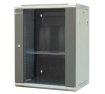 EMITERNET Separate hanging cabinet 19" 15U, sheet metal/glass door, 600×450×770mm width/depth/height EM/AP6415 EM/AP6415