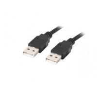 Lanberg CA-USBA-20CU-0010-BK USB cable 1m 2.0 USB A Black CA-USBA-20CU-0010-BK