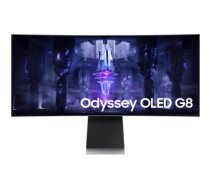 Samsung Odyssey Neo G8 LS34BG850SUXEN monitori 86,4 cm (34") 3440 x 1440 pikseļi UltraWide Quad HD OLED Sudrabs