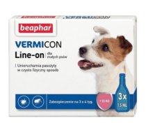 BEAPHAR VERMIcon Line-on Drops against fleas and ticks for dogs S - 3 x 1,5 ml