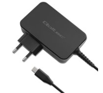 Qoltec 52387 GaN POWER PRO charger | 1xUSB-C | 90W | 5-20V | 3-4.5A | Black 52387