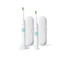 Philips 4300 series HX6807/35 electric toothbrush Adult Sonic toothbrush Mint colour, White