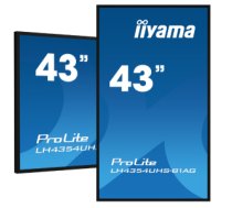 iiyama LH4375UHS-B1AG Signage Display 108 cm (42.5") LCD 500 cd/m² 4K Ultra HD Built-in processor Android 8.0 18/7