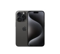 Mobilais Telefons Apple iPhone 15 Pro 15.5 cm (6.1") Dual SIM iOS 17 5G USB Type-C 256 GB Titanium, Black MTV13QN/A