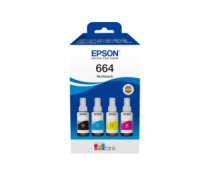 Epson C13T66464A tintes kārtridžs 4 pcs Saderība Melns, Tirkīzzils, Fuksīns, Dzeltens