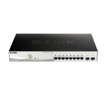 D-Link DGS-1210-10MP Vadīts L2 Gigabit Ethernet (10/100/1000) Power over Ethernet (PoE) Melns, Pelēks