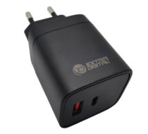 Charger EXTRA DIGITAL GaN USB Type-C, USB Type-A: 45W, PPS SC230334
