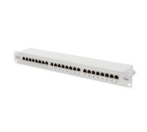 Digitus | Patch Panel | DN-91524S | White | Category: CAT 5e; Ports: 24 x RJ45; Retention strength: 7.7 kg; Insertion force: 30N max | 48.2 x 4.4 x 10.9 cm DN-91524S