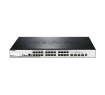 D-Link DGS-1510-28XMP/E network switch Managed L2/L3 Gigabit Ethernet (10/100/1000) Power over Ethernet (PoE) Black, Grey DGS-1510-28XMP/E