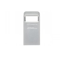 Kingston Technology DataTraveler Micro USB zibatmiņa 256 GB USB Type-A 3.2 Gen 1 (3.1 Gen 1) Sudrabs