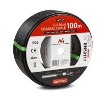 Maclean MCTV-477 coaxial cable 100 m Black