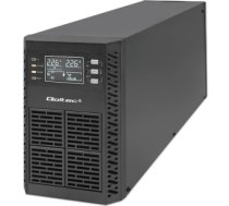 Qoltec 52281 Uninterruptible Power Supply UPS | 2kVA | 2000W | Power factor 1.0 | LCD | EPO | USB | On-line 52281