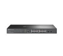 TP-Link Omada 16-Port 2.5G and 2-Port 10GE SFP+ L2+ Managed Switch with 8-Port PoE+