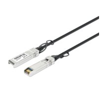Intellinet 508407 InfiniBand un optiskās šķiedras kabelis 1 m SFP+ Melns, Sudrabs