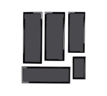 Demciflex Dust Filter Set for Lian Li O11 Dynamic - black/black 1102