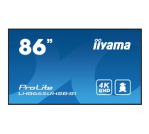 iiyama LH8665UHSB-B1 Signage Display Kiosk design 2.18 m (86") LED Wi-Fi 800 cd/m² 4K Ultra HD Black Built-in processor Android 11 24/7
