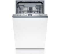 Dishwasher | SPV4HMX10E | Built-in | Width 45 cm | Number of place settings 10 | Number of programs 6 | Energy efficiency class E | Display | AquaStop function | White SPV4HMX10E