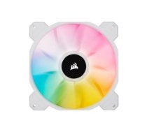 Corsair | 140mm White PWM Fan, Dual Fan Kit with Lighting Node CORE | iCUE SP140 RGB ELITE Performance | Case Fan CO-9050139-WW