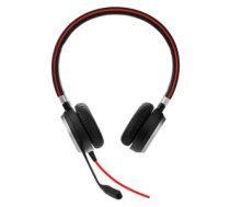 Jabra Evolve 40 MS Stereo Austiņas Vadu Birojs / zvanu centrs Melns