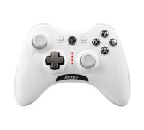 MSI FORCE GC30 V2 WHITE Wireless Gaming Controller 'PC and Android ready, Upto 8 hours battery usage, adjustable D-Pad cover, Dual vibration motors, Ergonomic design'