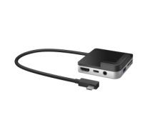 j5create JCD612 USB-C™ to 4K 60 Hz HDMI™ Travel Dock for iPad Pro®, includes 1x HDMI port and 2x USB ports, Black and Silver JCD612-N