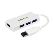 WHITE 4 PORT MINI USB 3.0 HUB/. ST4300MINU3W