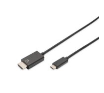 ASSMANN Electronic AK-300330-050-S video cable adapter 5 m USB Type-C HDMI Black