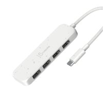 ECO-FRIENDLY USB-C TO 4-PORT/TYPE-A GEN 2 HUB JCH341EW-N