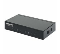 Intellinet 8-Port Gigabit Ethernet Switch, Metal (Euro 2-pin plug)