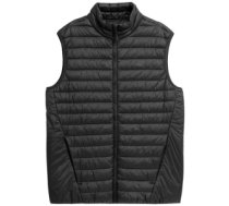 Men's down vest 4F deep black 4FSS23TDJAM082 20S 4FSS23TDJAM082 20S