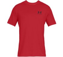 Under Armour Sportstyle Left Chest SS Men's T-Shirt Red 1326799 600 2XL 1326799-600