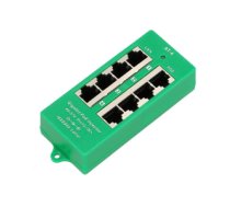 Extralink 4 Port | Gigabit PoE Injector | Active, 4 Gigabit 802.3at/af ports, Mode A EX.12554