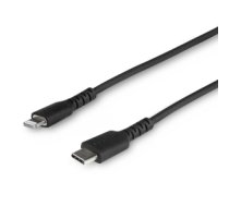 StarTech.com 3 foot (1m) Durable Black USB-C to Lightning Cable - Heavy Duty Rugged Aramid Fiber USB Type C to Lightning Charger/Sync Power Cord - Apple MFi Certified iPad/iPhone 12