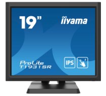 iiyama ProLite T1931SR-B6 monitori 48,3 cm (19") 1280 x 1024 pikseļi SXGA Skārienjūtīgais ekrāns Vairāklietotāju Melns