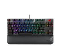 ASUS ROG Strix Scope NX TKL Deluxe tastatūra USB Vācu Melns, Pelēks