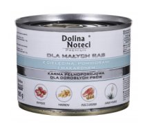 DOLINA NOTECI Premium with veal, tomatoes and pasta - wet dog food for adult small breeds - 185g