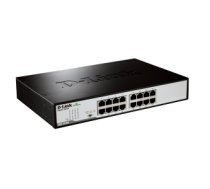 D-Link DGS-1016D/E network switch Unmanaged Black,Metallic