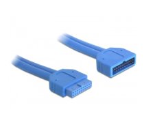 DeLOCK 82943 USB cable 0.45 m 3.2 Gen 1 (3.1 Gen 1) Blue