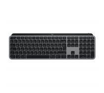 Logitech MX Keys keyboard RF Wireless + Bluetooth QWERTZ German Aluminium, Black