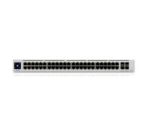 Ubiquiti Networks UniFi Pro 48-Port PoE Managed L2/L3 Gigabit Ethernet (10/100/1000) Silver 1U Power over Ethernet (PoE)